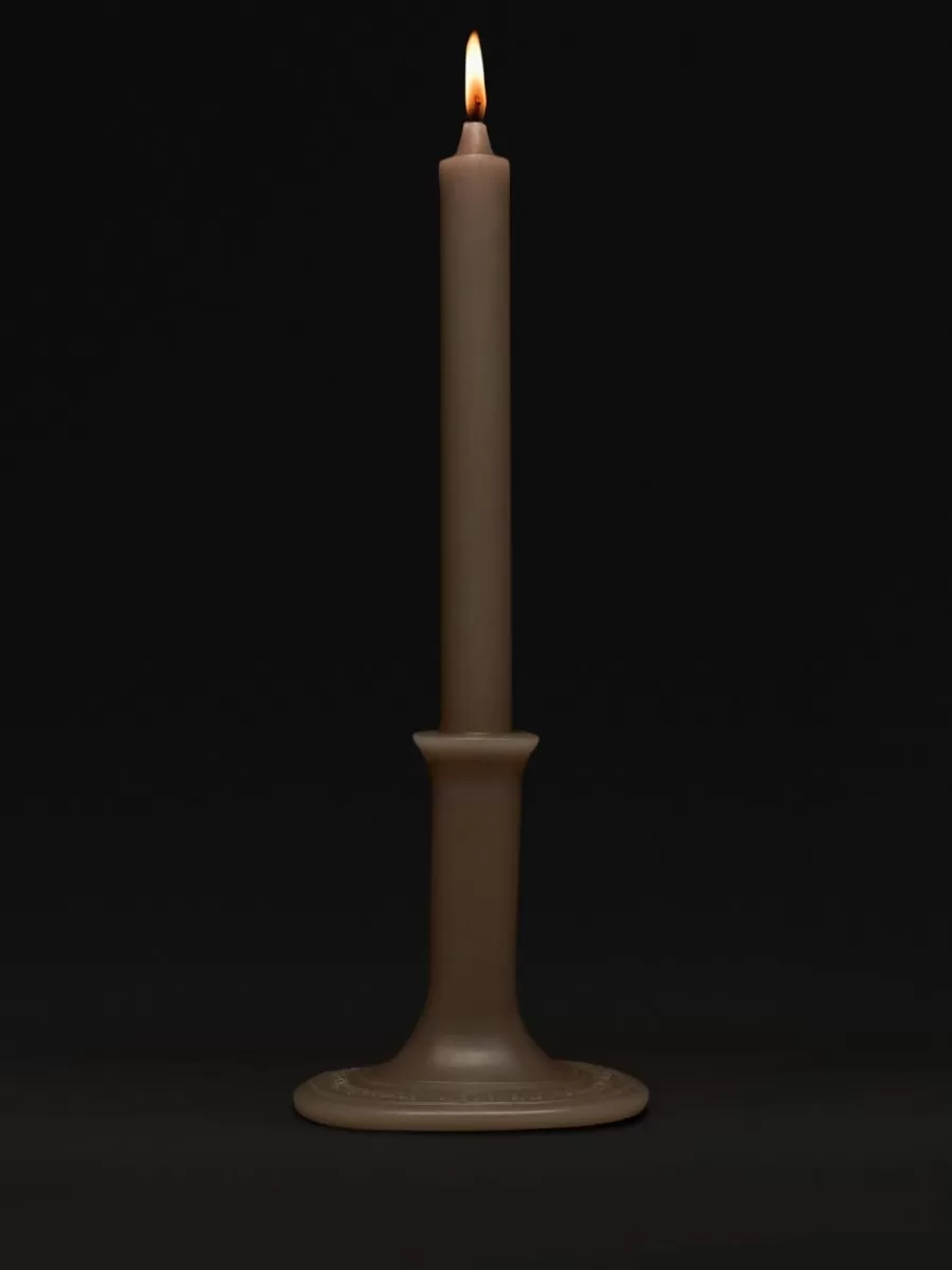 Diptyque Feu de Bois (Wood Fire) Taper candle with branded oval base